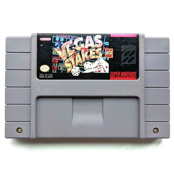 Vegas Stakes SNES Loose Nintendo 1993 Tested Works Super Nintendo Casino Game - Picture 1 of 3